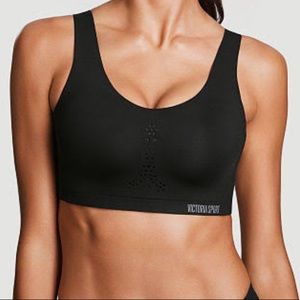 Victoria's Secret Black Seamless Scoop Sports Bra